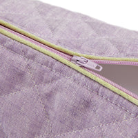 Nina Campbell Wash Bag Amethyst/Peridot close up zipper