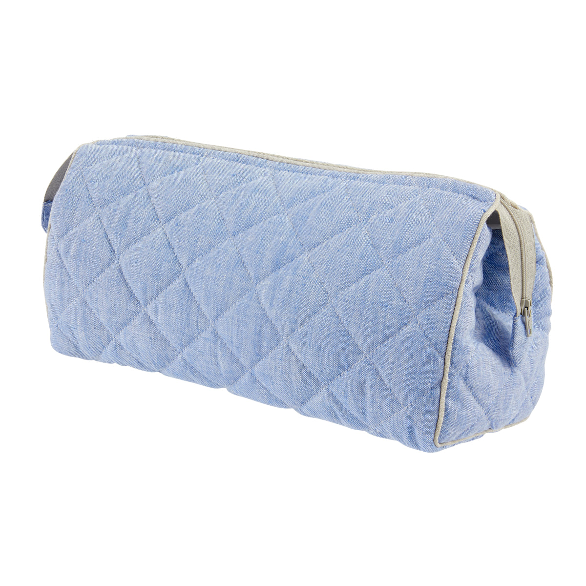 Nina Campbell Wash Bag Blue/Grey against a white background