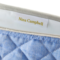Nina Campbell Wash Bag Blue/Grey close up