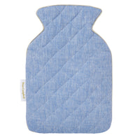Nina Campbell Hot Water Bottle Cover Blue/Grey against a white background