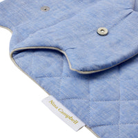 Nina Campbell Hot Water Bottle Cover Blue/Grey close up shot