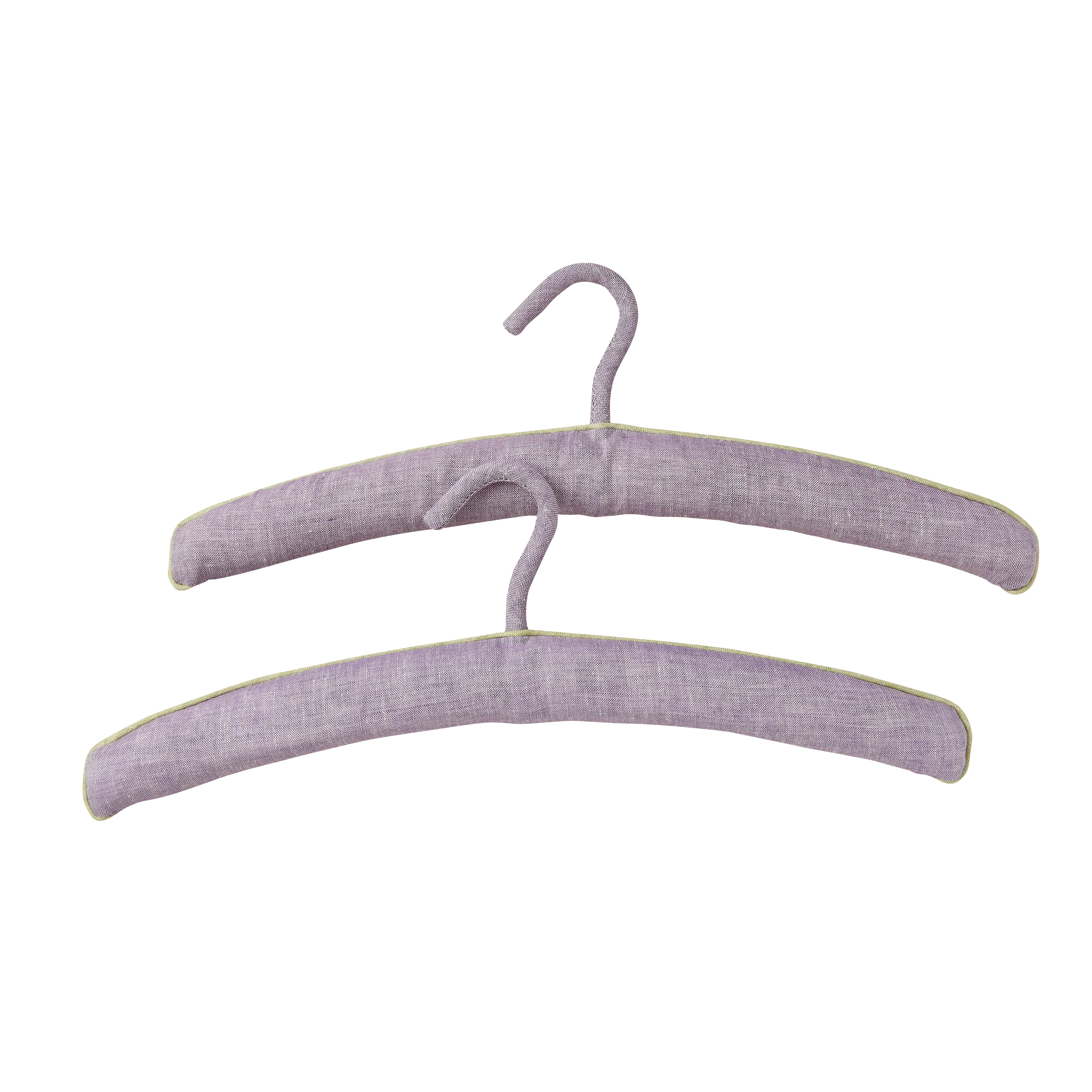 Pair of Linen Hangers - Amethyst/Peridot