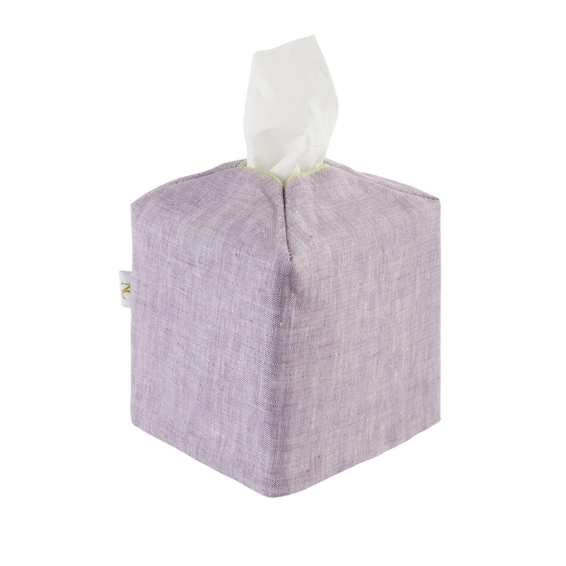 Tissue Box Cover Amethyst & Peridot