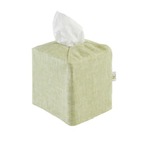 Tissue Box Cover Peridot & Grey