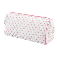 Nina Campbell Wash Bag Heart Pink against a white background