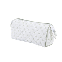 Nina Campbell Make-up Bag Heart Grey against a white background