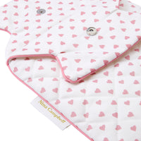 Hot Water Bottle Cover - Heart Pink