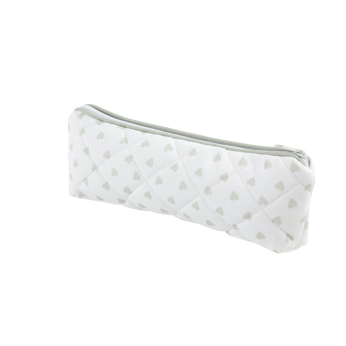 Nina Campbell Brush Bag Heart Grey against a white background