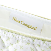 Nina Campbell Brush Bag Sprig Green close up