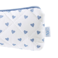 Nina Campbell Brush Bag Heart Blue close up