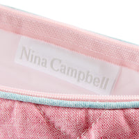 Nina Campbell Brush Bag Pink/Aqua close up