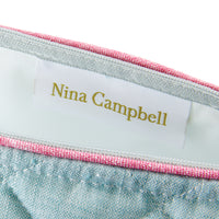 Nina Campbell Brush Bag - Aqua/Pink