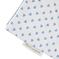 Nina Campbell Hanging Bag Heart Blue close up