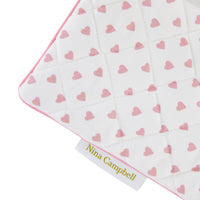 Nina Campbell Hanging Bag Heart Pink close up
