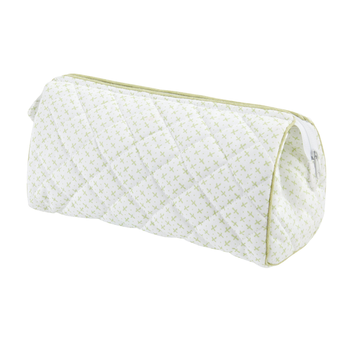 Nina Campbell Wash Bag Sprig Green against a white background