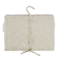 Nina Campbell Hanging Bag Linen Grey against a white background