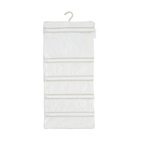 Nina Campbell Hanging Bag Linen Grey against a white background