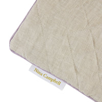 Nina Campbell Hanging Bag Linen Grey close up
