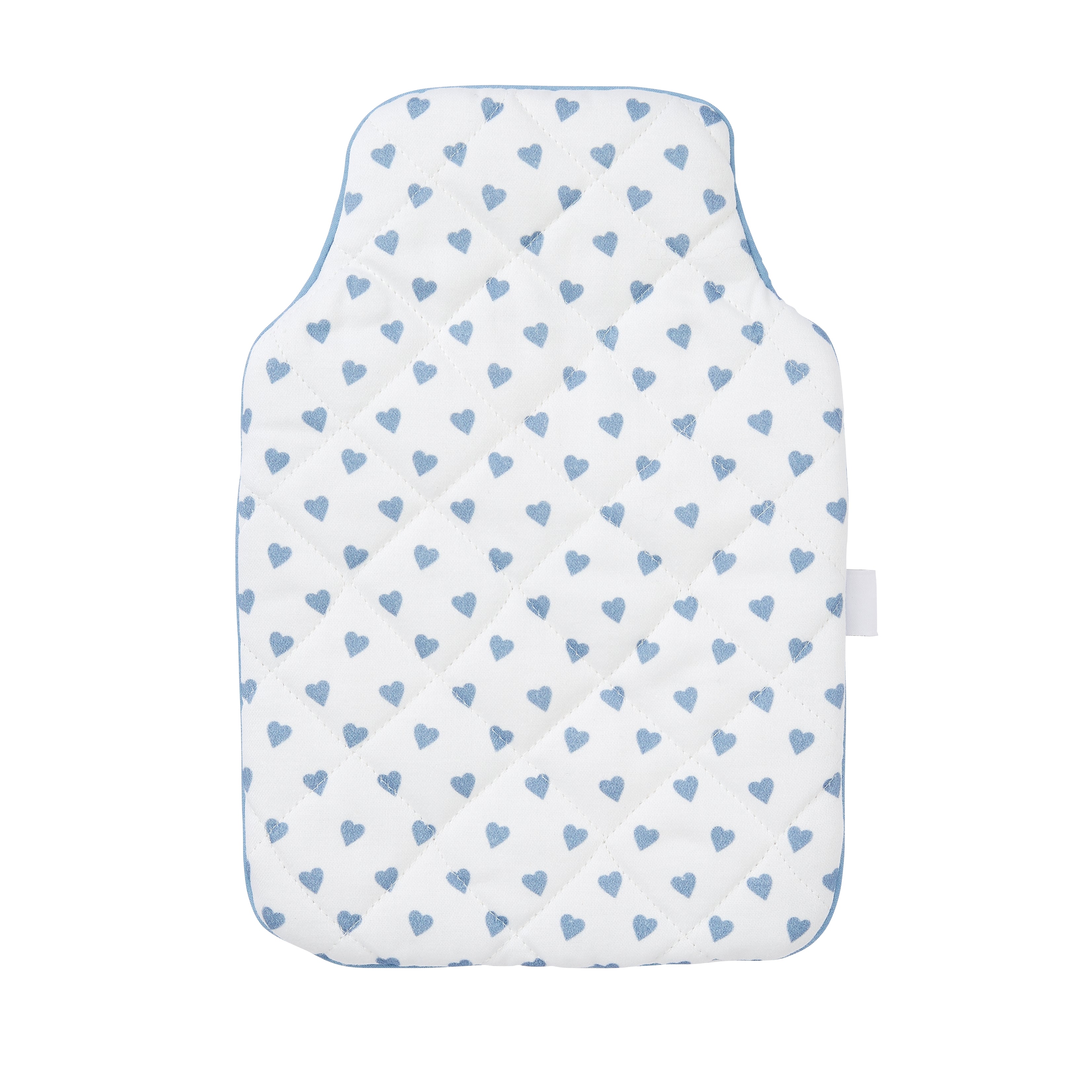 Nina Campbell Mini Hot Water Bottle and Cover - Blue Heart