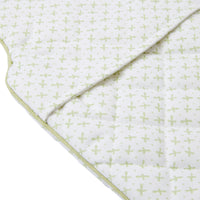 Nina Campbell Hot Water Bottle and Cover Mini Green Sprig close up