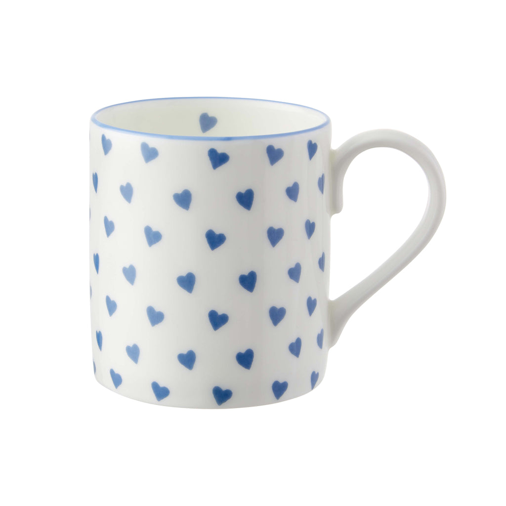 Blue Hearts and Paw Prints Travel Mug – Amy's Coffee Mugs