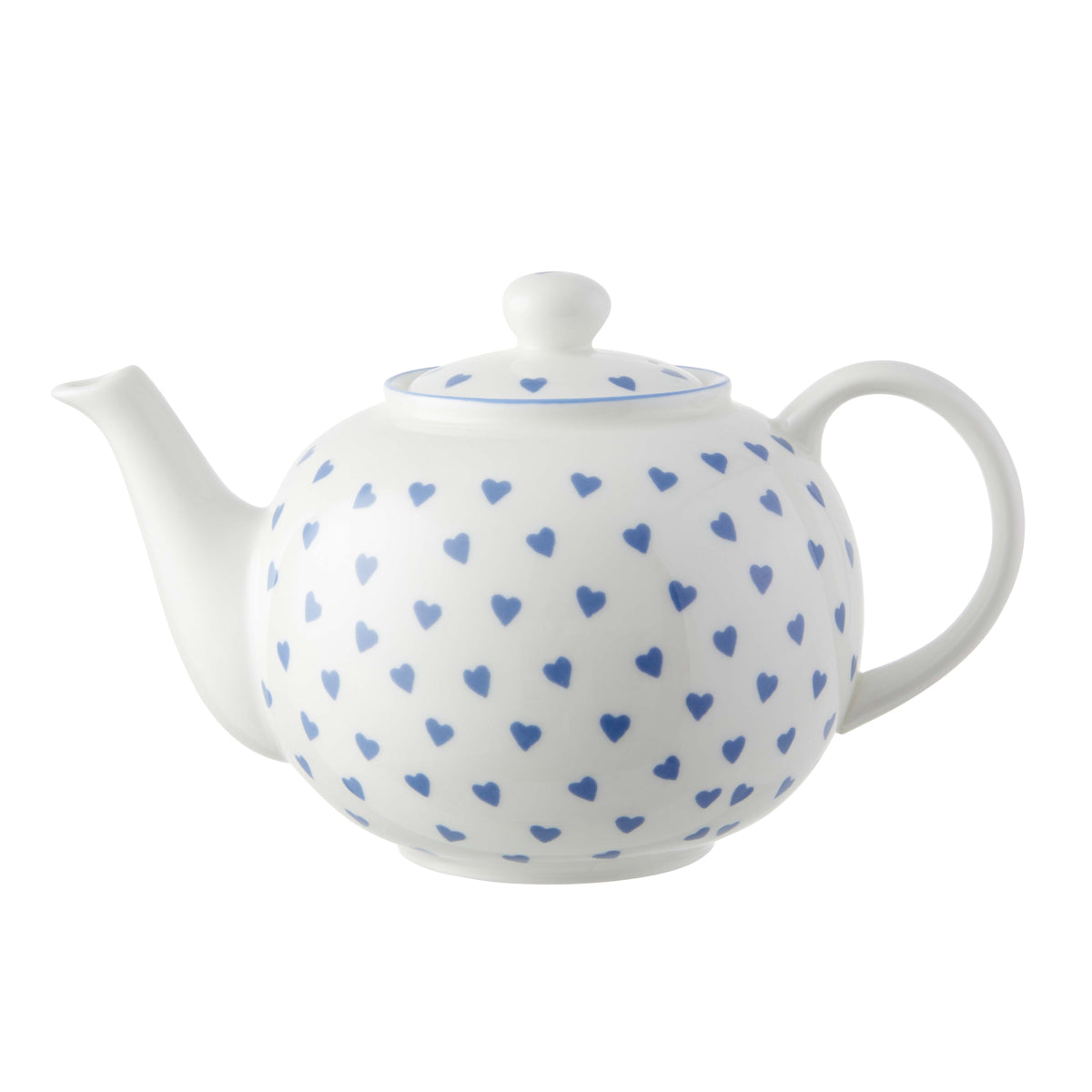 Large Teapot Blue Heart