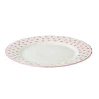 Tea Plate Pink Heart