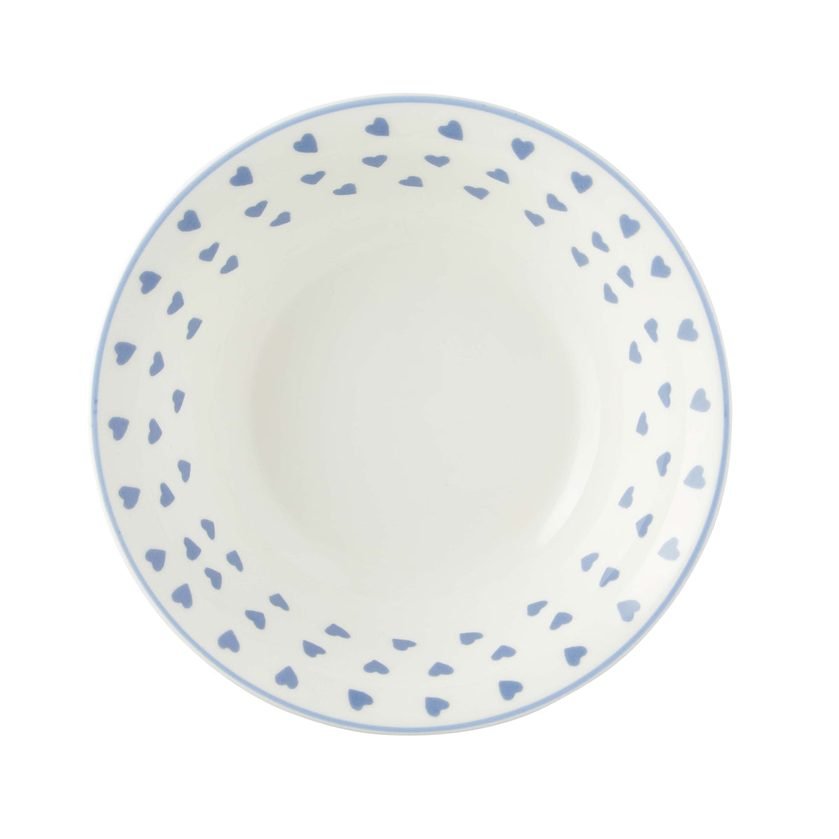 Oatmeal Bowl Blue Heart