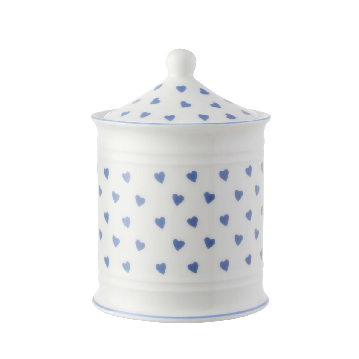 Cotton Wool Jar Blue Heart