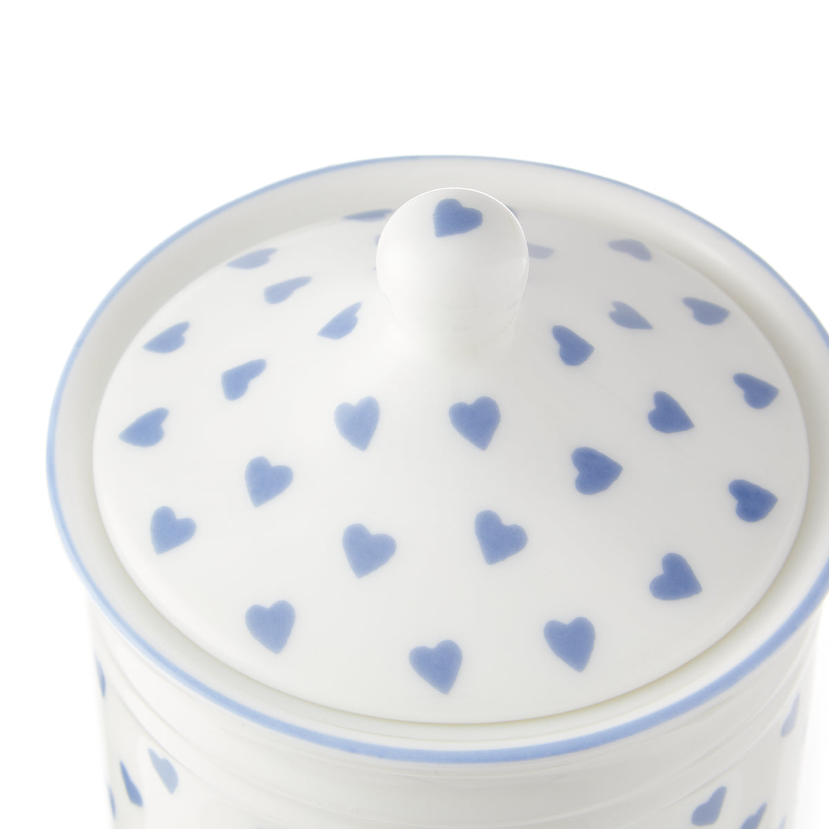 Cotton Wool Jar Blue Heart