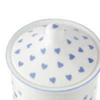 Cotton Wool Jar Blue Heart