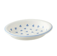 Nina Campbell Oval Soap Dish - Blue Heart