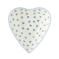 Nina Campbell Small Heart Dish - Blue Heart
