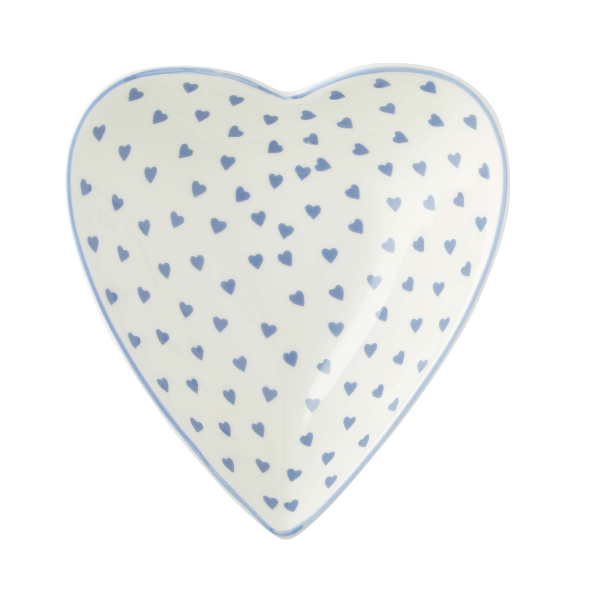 Medium Heart Dish Blue Heart