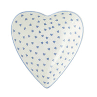 Medium Heart Dish Blue Heart