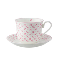 Chatsworth Tea Cup & Saucer Pink Sprig