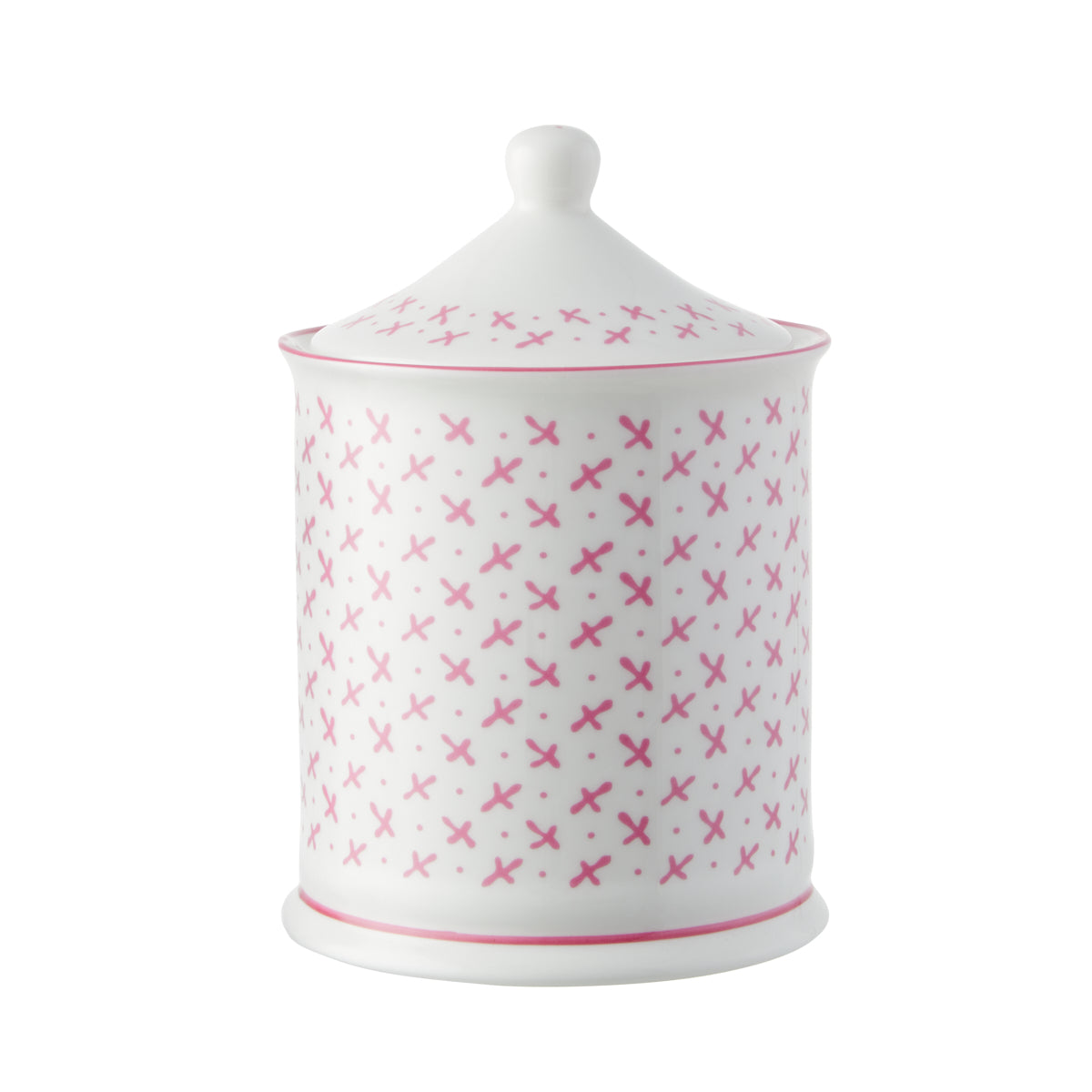 Nina Campbell Cotton Wool Jar - Pink Sprig