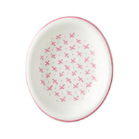 Oval Soap Dish Pink Sprig