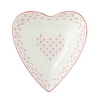 Nina Campbell Medium Heart Dish - Pink Sprig