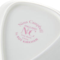 Medium Heart Dish Pink Sprig