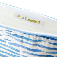 Nina Campbell Wash Bag Arles Blue close up