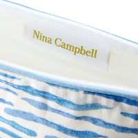 Nina Campbell Make-up Bag Arles Blue close up