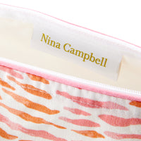 Nina Campbell Make-up Bag Arles Pink close up
