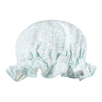 Bath Hat Basketweave Aqua