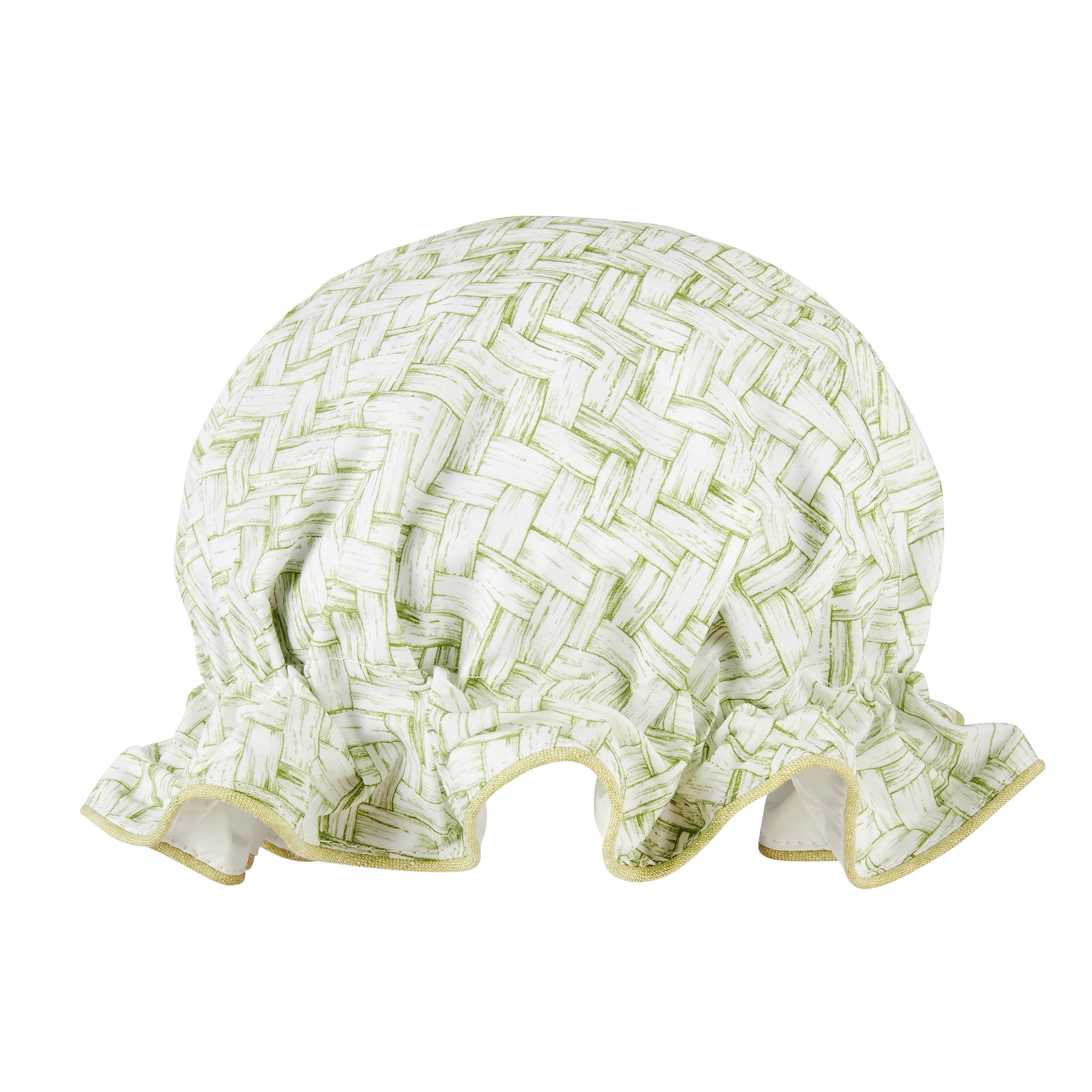 Bath Hat - Basketweave Green