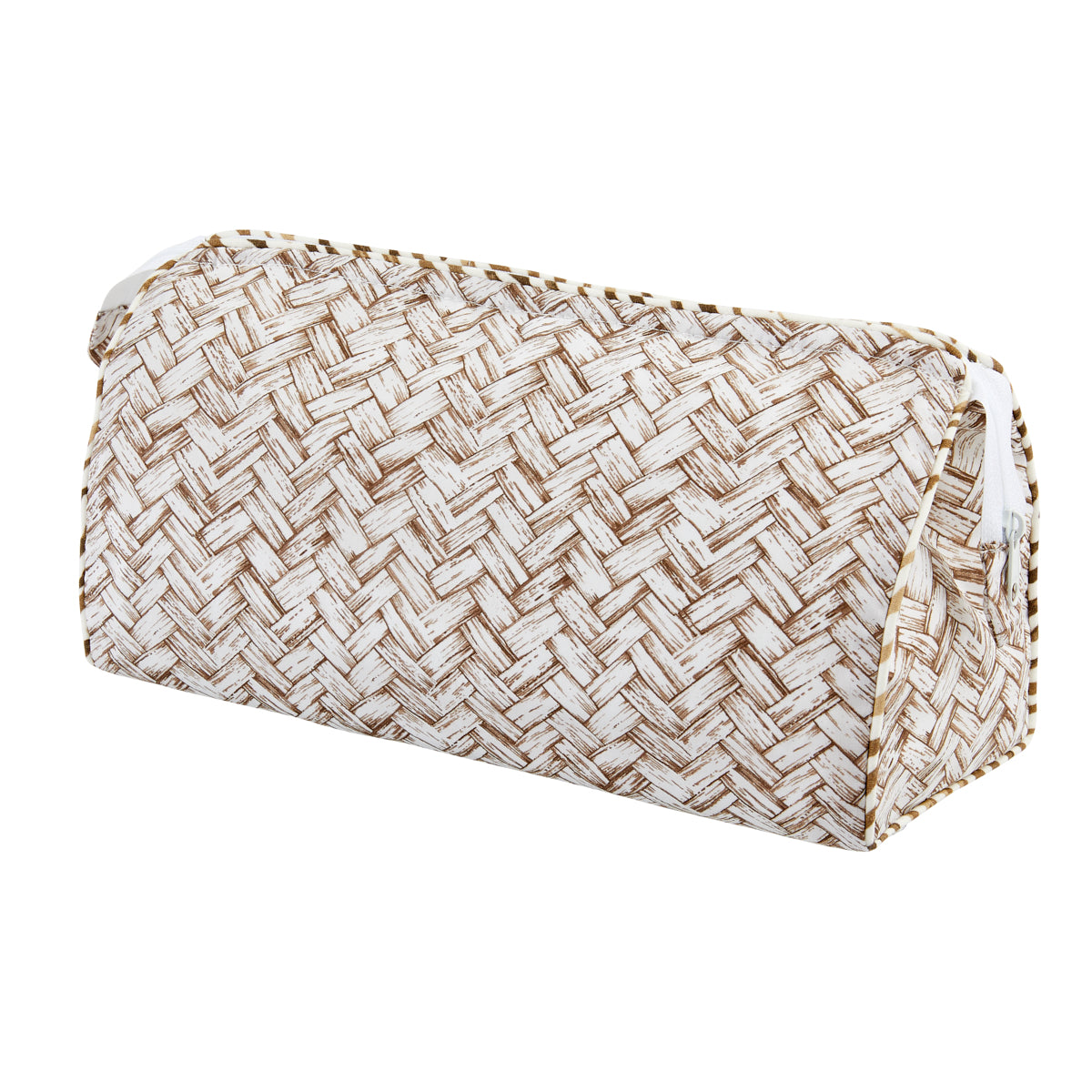 Nina Campbell Wash bag - Basketweave Chocolate