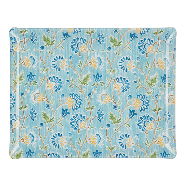Nina Campbell Fabric Tray Large - Indienne/Stripe Blue Green
