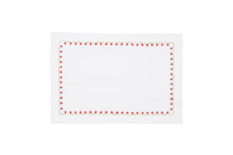 Placemat - Marguerite Red - 48cm x 33cm