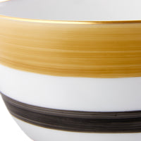 Breakfast Cup and Saucer Round Ambre/Noir