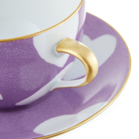 Breakfast Cup & Saucer Heart - Parme
